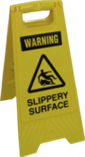 Safety PVC Stand - Warning Slippery Surface